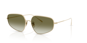 Oliver Peoples Eylla avec une monture Or et des verres Vert - L'image 1