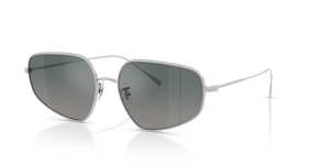 Sie Oliver Peoples Eylla mit Silber Gestell und Grau Gläsern - Das Bild 1