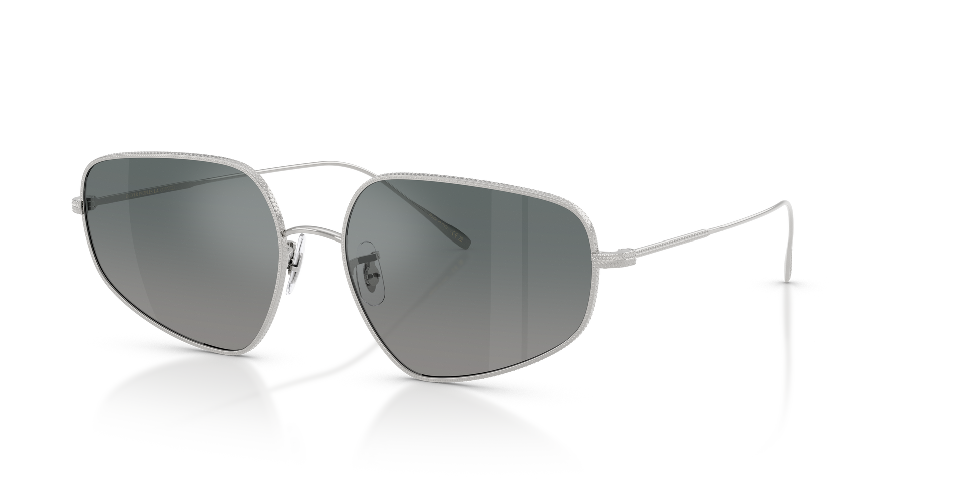 Oliver Peoples Eylla with Silver frame and Dark Grey Gradient
