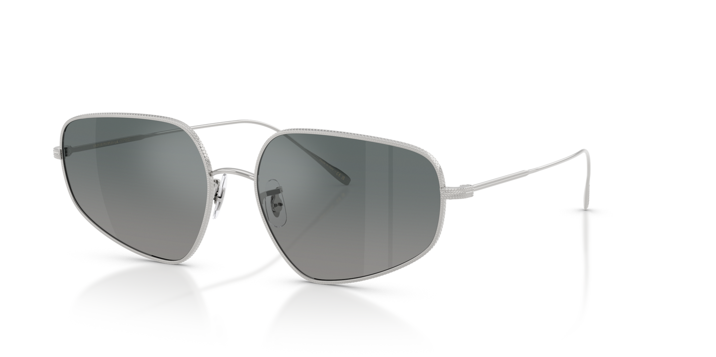 Oliver Peoples Eylla con montura Plateado y lentes Gris - Imagen Aros