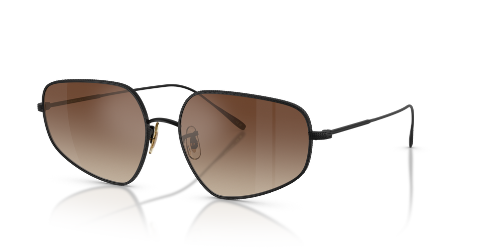 Sie Oliver Peoples Eylla mit Matt Schwarz Gestell und Braun Gläsern - Das Bild 2