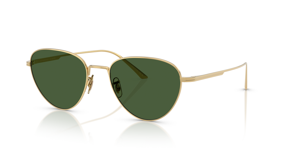 Oliver Peoples 1989C with Gold frame and Vibrant Green lenses