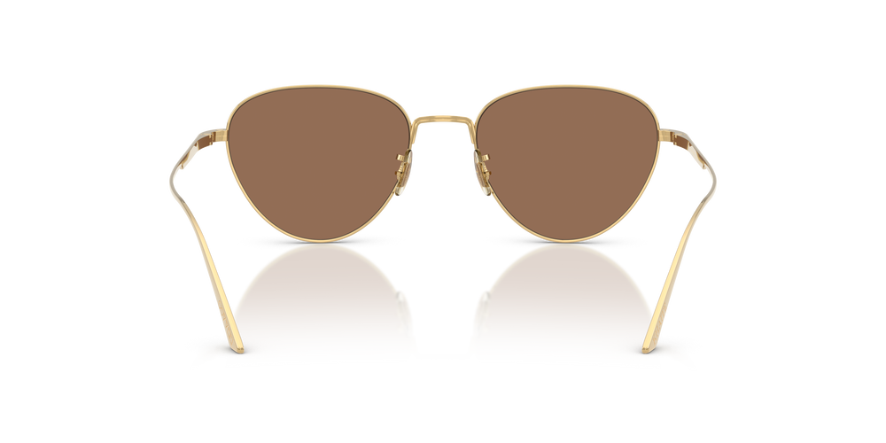 Oliver Peoples 1991C con montatura Oro e lenti  Marrone - L'immagine 5