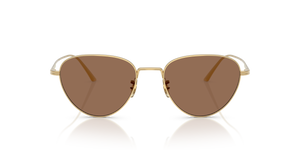 Oliver Peoples 1991C con montatura Oro e lenti  Marrone - L'immagine 2
