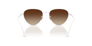 Oliver Peoples 1991C con montatura Bianco e lenti  Marrone - L'immagine 5