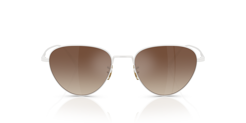 Oliver Peoples 1991C with White frame and Dark Brown Gradient