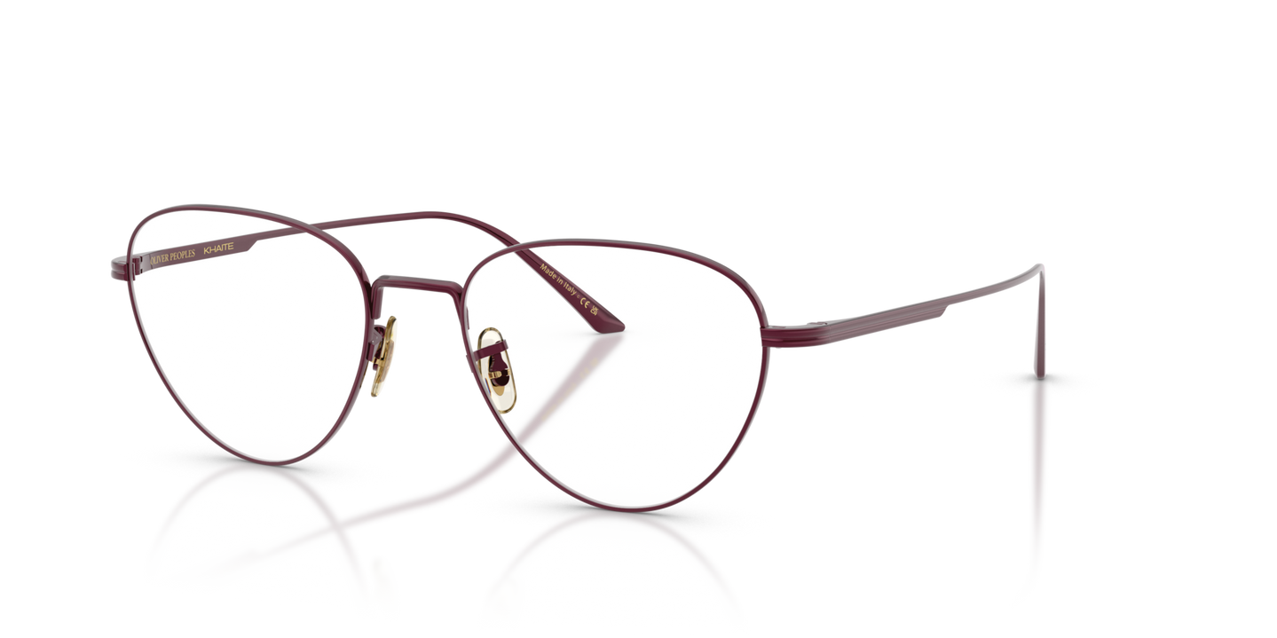 Oliver Peoples 1991RX with Brushed Burgundy frame - Image Nosepads