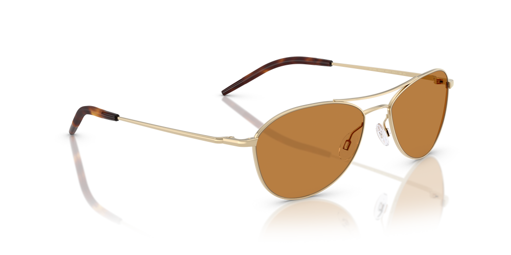 Sie Oliver Peoples Aero II mit Gold Gestell und Braun Gläsern - Das Bild 3