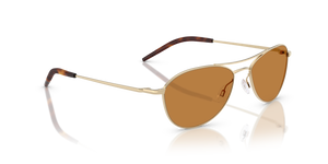 Sie Oliver Peoples Aero II mit Gold Gestell und Braun Gläsern - Das Bild 3