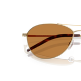 Oliver Peoples Aero II con montatura Oro e lenti  Marrone - Variant
