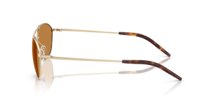 Oliver Peoples Aero II with Gold frame and Brown lenses - image 4