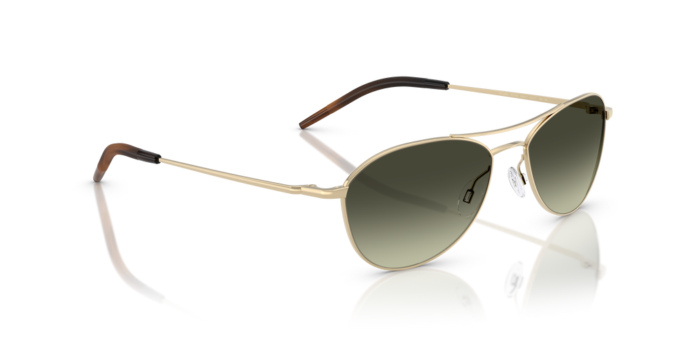 Oliver Peoples Aero II con montatura Oro e lenti  Verde - L'immagine 3