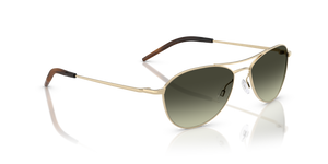 Oliver Peoples Aero II con montatura Oro e lenti  Verde - L'immagine 3