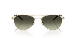 Oliver Peoples Aero II con montatura Oro e lenti  Verde - L'immagine 2