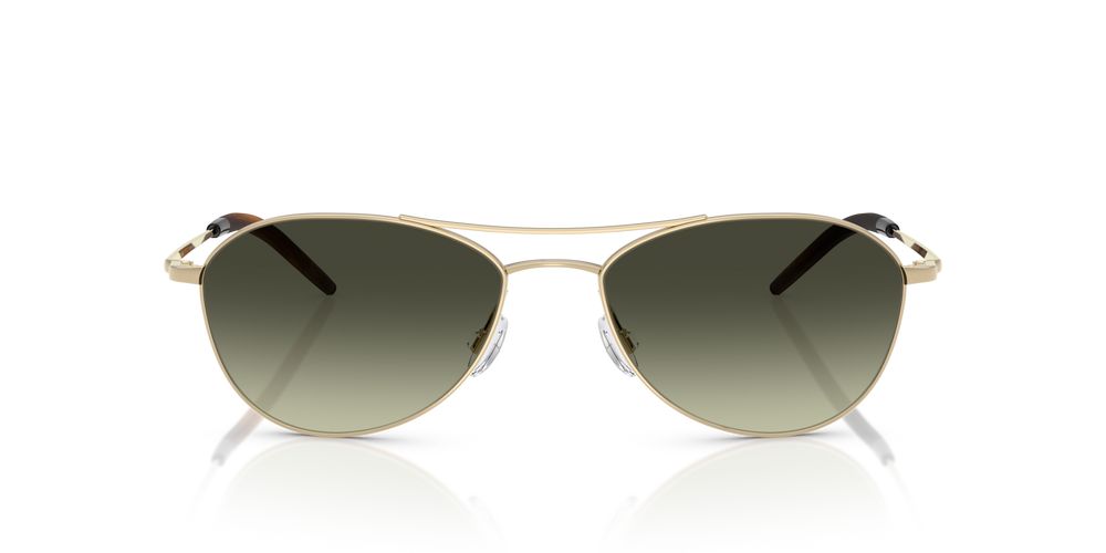 Oliver Peoples Aero II with Gold frame and Green lenses - image 2