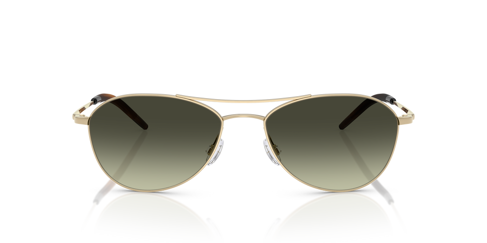 Oliver Peoples Aero II con montatura Oro e lenti  Verde - L'immagine 2