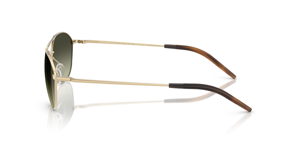 Oliver Peoples Aero II with Gold frame and Green lenses - image 4