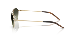Oliver Peoples Aero II with Gold frame and Green lenses - image 4