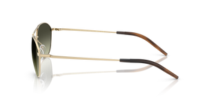 Oliver Peoples Aero II with Gold frame and Green lenses - image 4