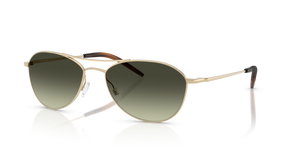Oliver Peoples Aero II with Gold frame and Green lenses - image 1
