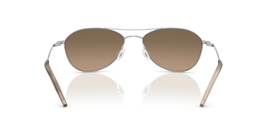 Sie Oliver Peoples Aero II mit Silber Gestell und Braun Gläsern - Bild 5