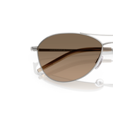 Oliver Peoples Aero II with Silver frame and Brown lenses - Variant