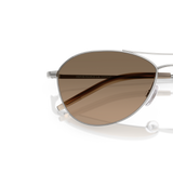 Sie Oliver Peoples Aero II mit Silber Gestell und Braun Gläsern - Variant