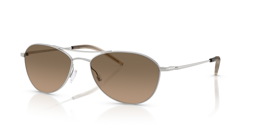 Sie Oliver Peoples Aero II mit Silber Gestell und Braun Gläsern - bild 1