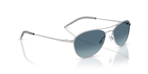 Oliver Peoples Aero II con montura Plateado y lentes Azul - El 3