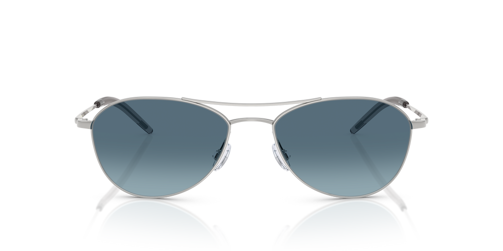 Oliver Peoples Aero II con montura Plateado y lentes Azul - El 2