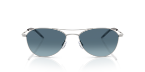 Oliver Peoples Aero II con montura Plateado y lentes Azul - El 2
