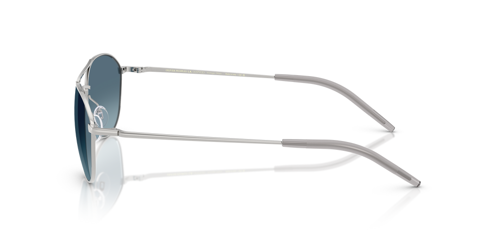 Oliver Peoples Aero II con montura Plateado y lentes Azul - El 4