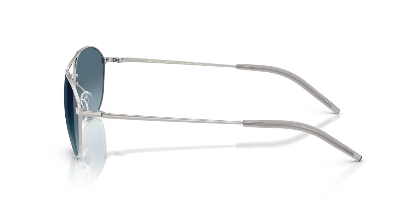 Oliver Peoples Aero II con montatura Argento e lenti  Blu - Immagine Terminale