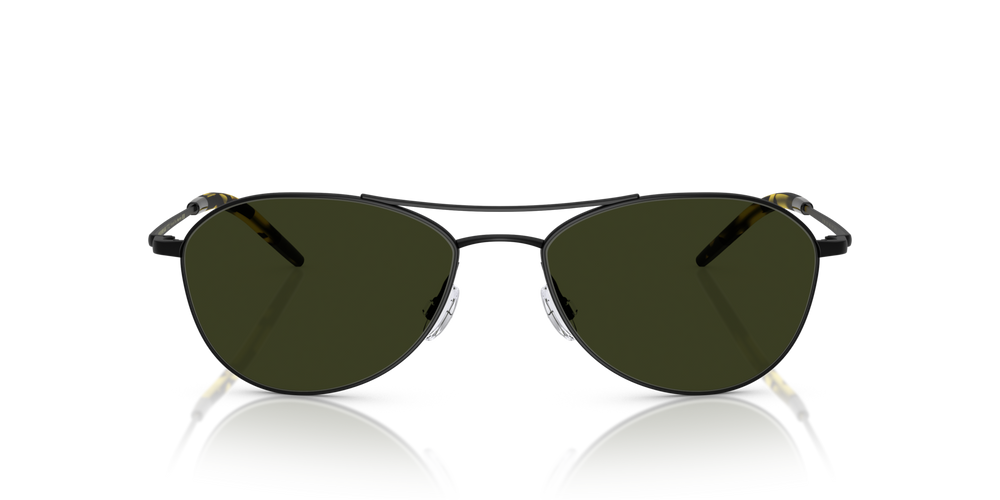 Oliver Peoples Aero II with Matte Black frame and Green lenses - image 2