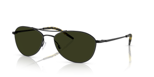 Oliver Peoples Aero II with Matte Black frame and Green lenses - Image 1