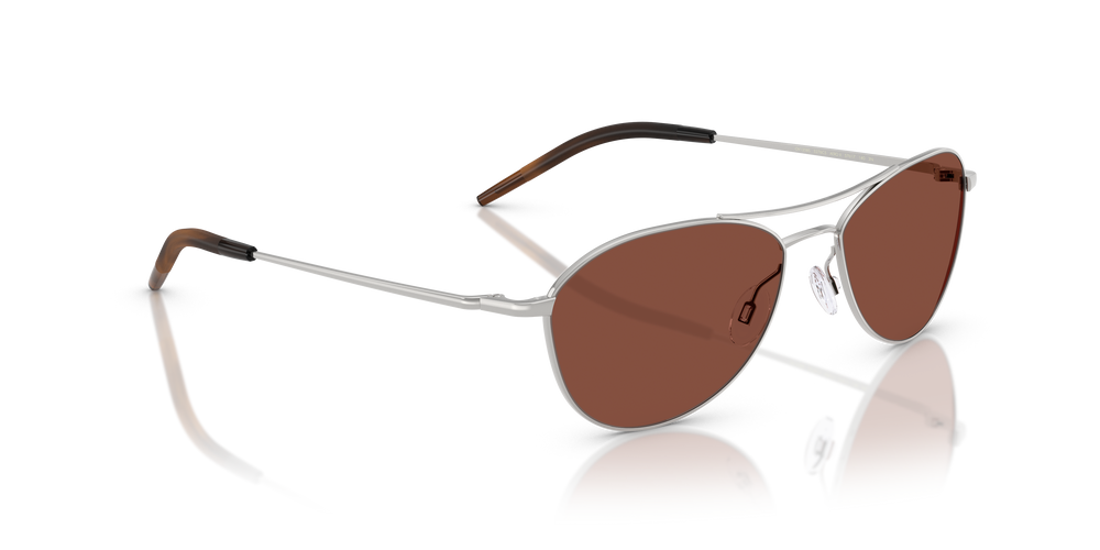 Oliver Peoples Aero II - 18k Gold Plated con montatura 18k White Gold Plated e lenti  Rosso - L'immagine 3