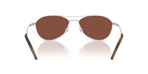 Oliver Peoples Aero II - 18k Gold Plated con montatura 18k White Gold Plated e lenti  Rosso - L'immagine 5