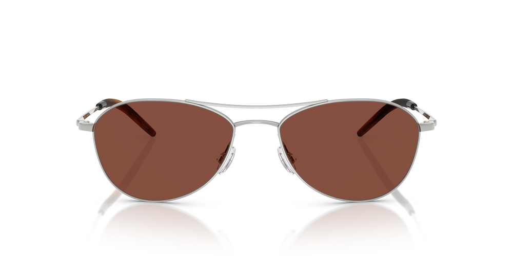 Oliver Peoples Aero II - 18k Gold Plated con montatura 18k White Gold Plated e lenti  Rosso - L'immagine 2