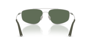Oliver Peoples R-14 avec une monture Argent et des verres Vert - L'image 5