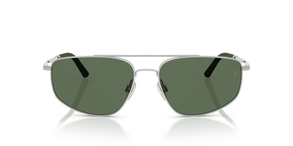 Oliver Peoples R-14 with Silver frame and Green lenses - image 2