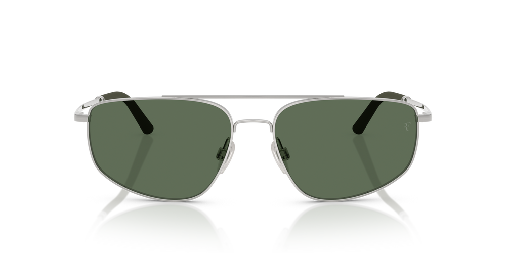 Oliver Peoples R-14 with Silver frame and Green lenses - image 2