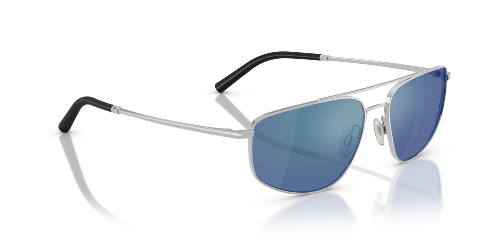 Oliver Peoples R-14 with Brushed Silver frame and Blue lenses - image 3