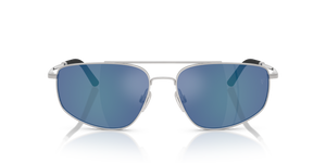 Oliver Peoples R-14 with Brushed Silver frame and Blue lenses - image 2