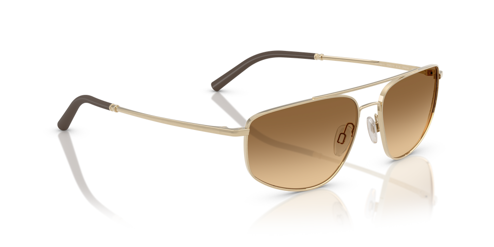 Oliver Peoples R-14 with Brushed Gold frame and Brown lenses - Image 3