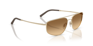 Oliver Peoples R-14 with Brushed Gold frame and Brown lenses - Image 3
