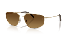 Oliver Peoples R-14 with Brushed Gold frame and Brown lenses - Image 7