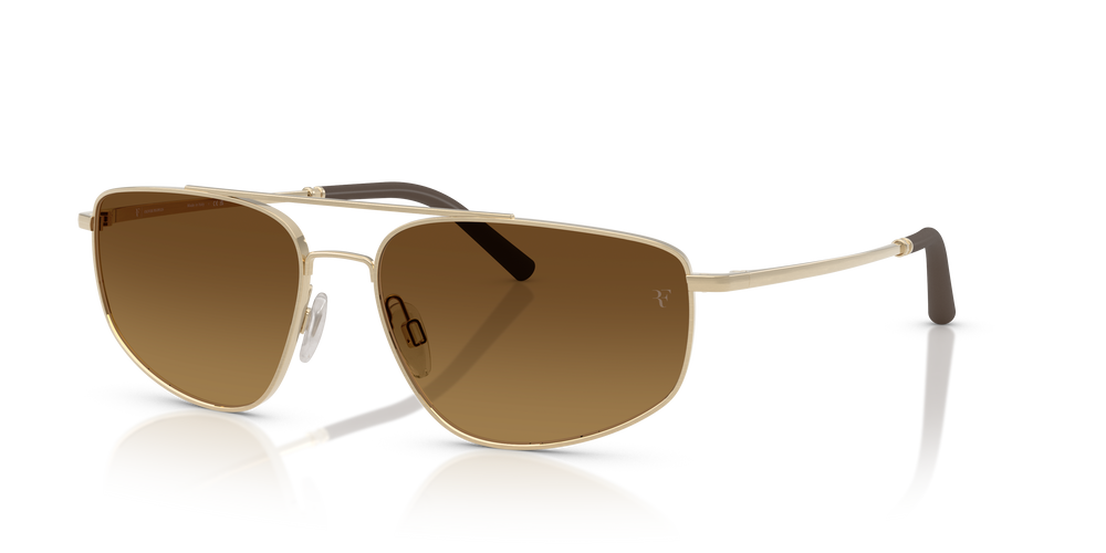 Oliver Peoples R-14 with Brushed Gold frame and Saddle Gradient To Oliver Peoples R-14 with Brushed Gold frame and Saddle Gradient To