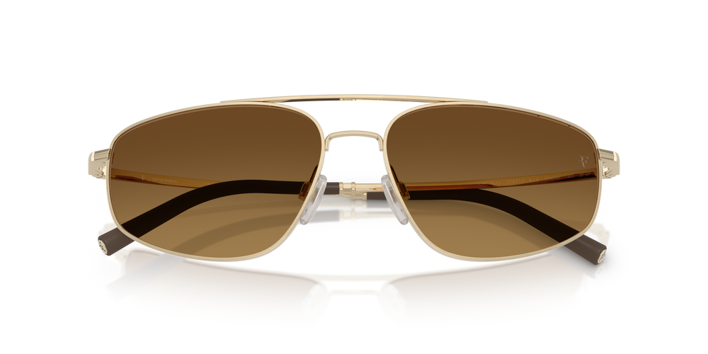 Oliver Peoples R-14 with Brushed Gold frame and Brown lenses - image 6