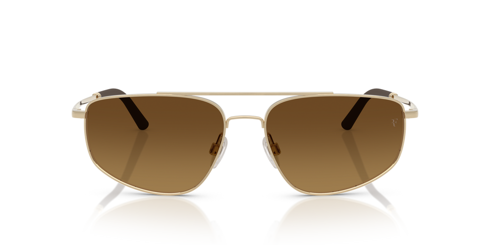 Oliver Peoples R-14 with Brushed Gold frame and Brown lenses - image 8