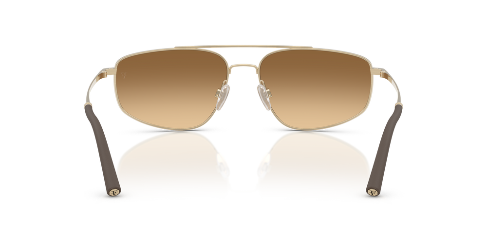 Sie Oliver Peoples R-14 mit Gold gebürstet Gestell und Braun Gläsern - Das Bild 5